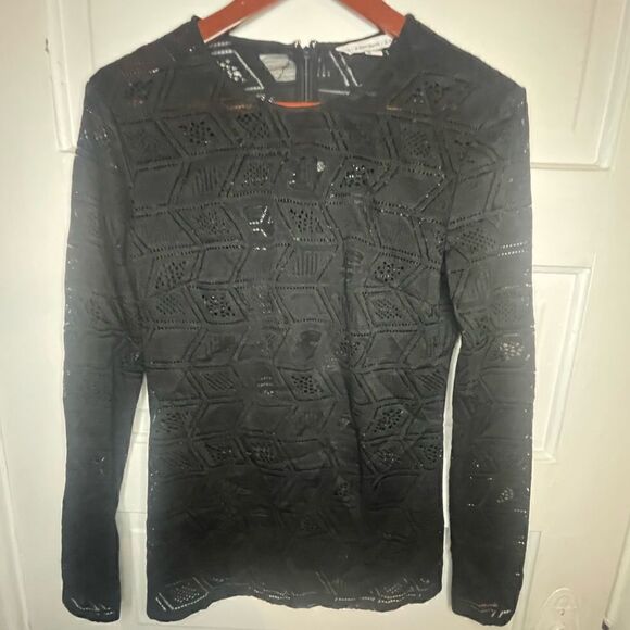 & Other Stories Crocheted Long Sleeve Blouse Size 8 - Picture 1 of 10